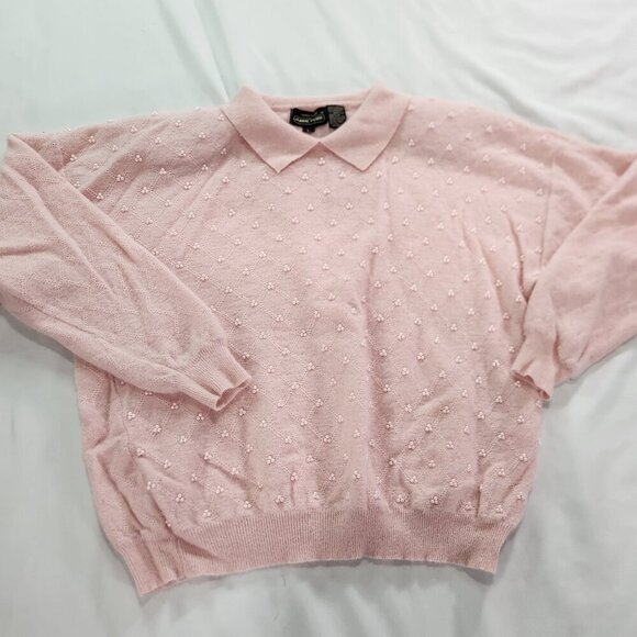 VTG Pink Collared Granny Sweater Jeanne Pierre Large
Lot F - Picture 2 of 7